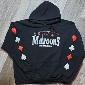 Maroon 5 | The Residency Concert Hoodie, Card Suit Design